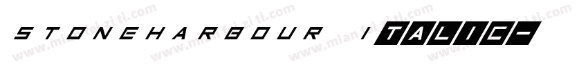 STONEHARBOUR Italic字体转换
